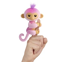 Fingerlings Interactive Baby Monkey, plus de 70 sons et réactions, le coeur s'allume, réagit au toucher