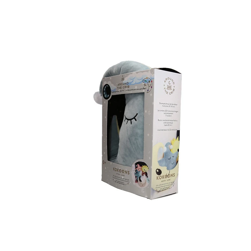 Kokoons Croissant de Lune en Peluche Lumière and Mélodie Ivoire/Rose Fumé de Around The Crib