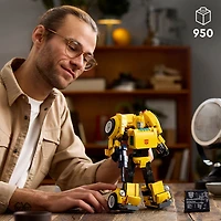 LEGO Icons Transformers Bumblebee Action Figure, Collectible Building Set for Adults,10338
