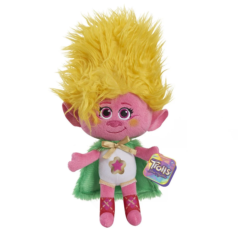 Petite Peluche de 20 cm (8 pouces) de Viva de Les Trolls 3 de DreamWorks, Rose