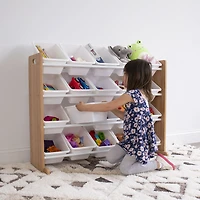 Toy Organizer with 16 Bins, Natural