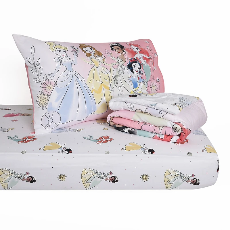 Ensembles de literie 3 pièces pour tout-petits des princesses Disney