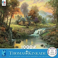 Ceaco Thomas Kinkade 1000PC Puzzle Mountain Retreat