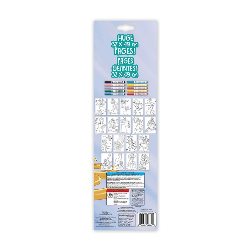 Crayola Poster Pages & Markers Set, Disney Princess