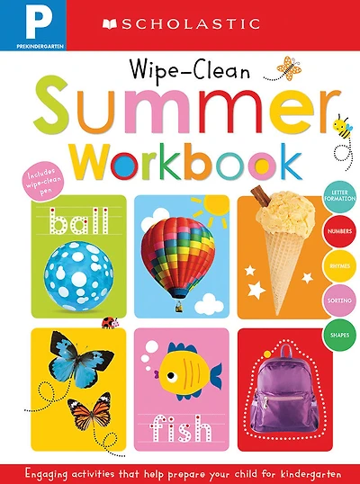 Scholastic Early Learners: Pre-K Wipe-Clean Summer Workbook - English Edition