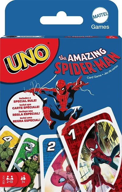 UNO The Amazing Spider-Man pour enfants, adultes et famille