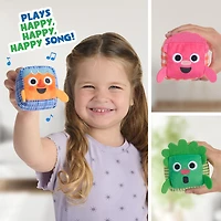 Peluche sensorielle super simple Monster Rizzo (bleu) avec plus de 5 fonctionnalités sensorielles