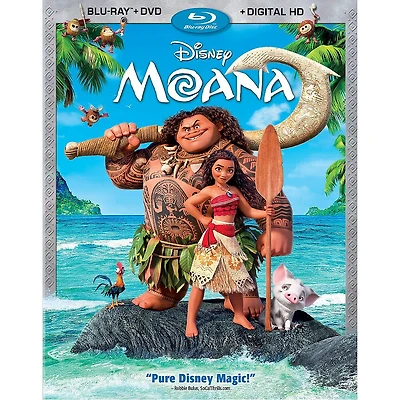 Blu-ray + DVD + Digital HD - Moana - English Edition