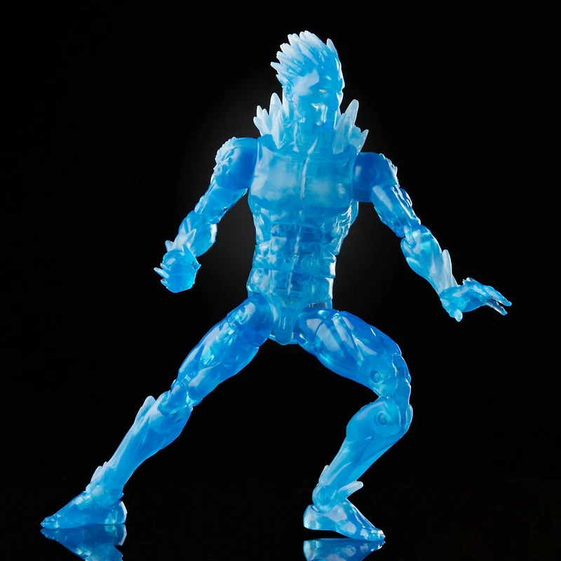 Marvel Legends Series 6-inch Scale Action Figure Toy Iceman and 2 Build-A-Figure Parts