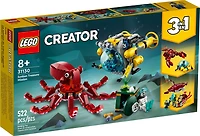 LEGO Creator 3in1 Sunken Treasure Mission 31130 Building Kit (522 Pieces)