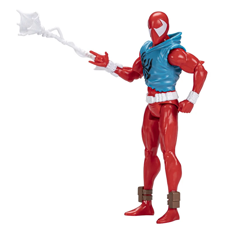 Marvel Spider-Man: Across the Spider-Verse Scarlet Spider Toy, 6-Inch-Scale Action Figure with Accessory, Toy for Kids Ages 4 and Up
