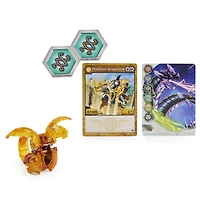 Bakugan Evolutions, Dragonoid (Doré), Bakugan True Metal Platinum Series, 2 BakuCores et carte Personnage
