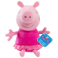 Peluche à Grains Peppa Pig de 20 cm (8 pouces) Ballet Peppa Pig, Petit Animal en Peluche Très Doux A Câliner