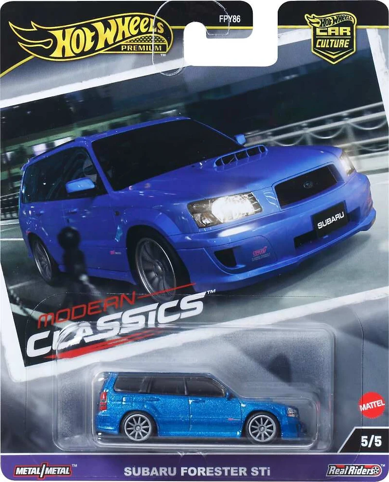 Hot Wheels Premium Car Culture Modern Classics Subaru Forester STI 1:64 Scale Collectible Vehicle
