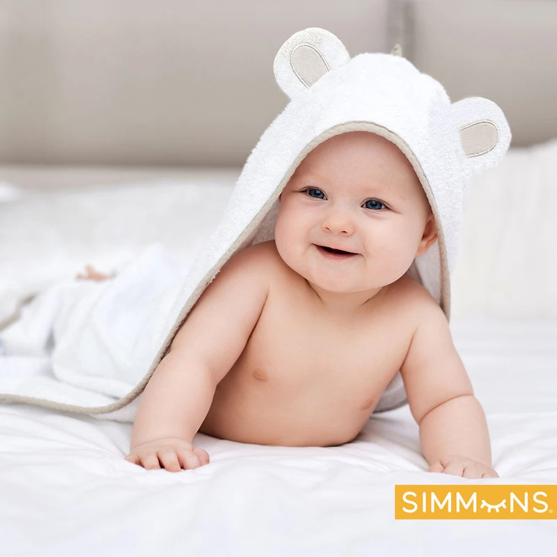 Simmons 3 Piece Bamboo Bath Set Creme/Taupe