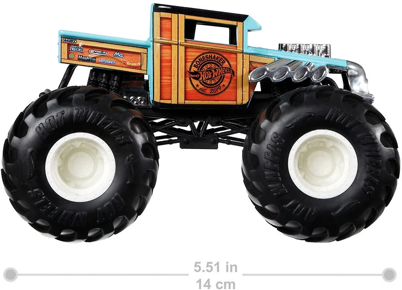 Hot Wheels - Monster Trucks - l'échelle 1:24 - Véhicule Bone Shaker