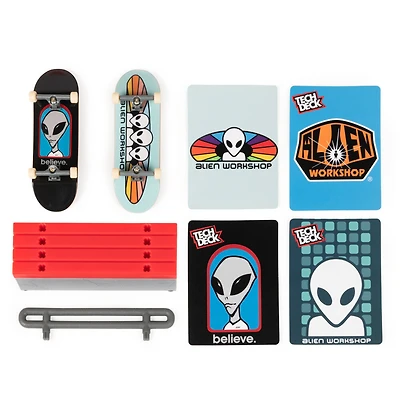 Tech Deck, Alien Workshop Skateboards Versus Series, Collectible Fingerboard 2-Pack and Obstacle Set