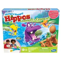Hungry Hungry Hippos Catapultes, jeux pour enfants, jeu électronique préscolaire pour 2 à 4 joueurs