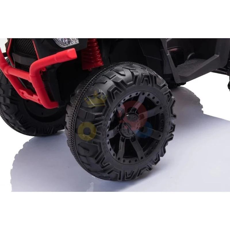 KidsVip 24V Enfants et Tout-Petits Titan Quad/ATV Voiture Eléctrique avec Commande à Distance - Rouge - Édition anglaise