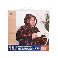 NBA Toronto Raptors Oversized Wearable Sherpa Hooded Blanket, One Size Fits Most