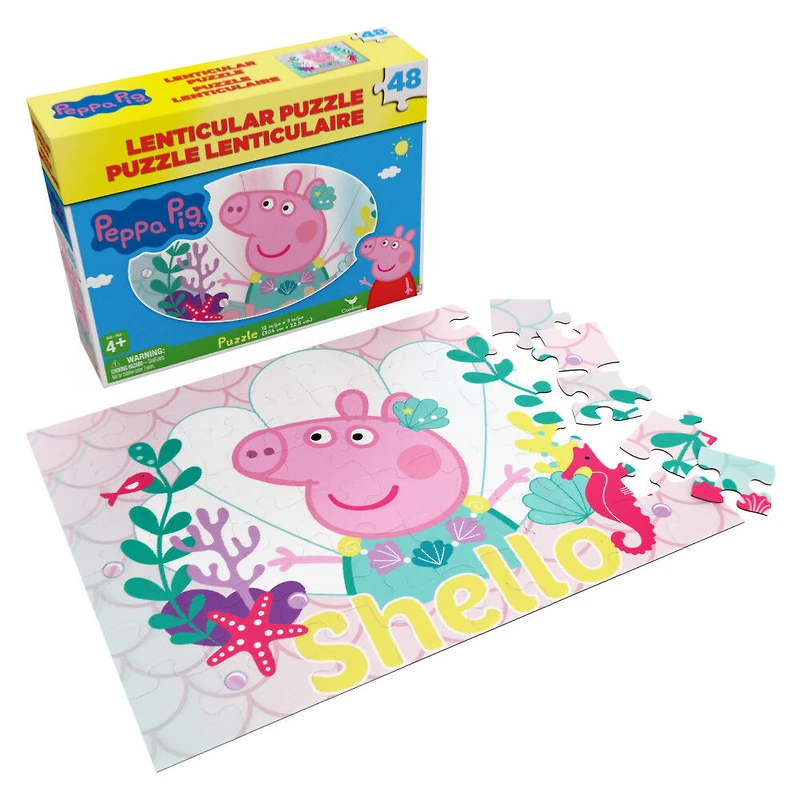 Peppa Pig 48-Piece Lenticular (3-D) Puzzle