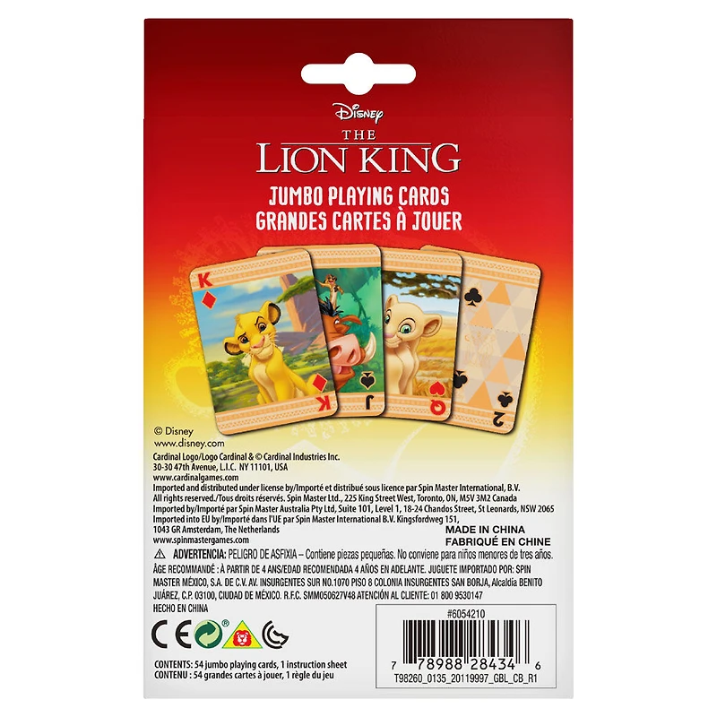 Lion King - Grandes cartes à jouer