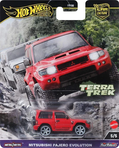 Hot Wheels Premium Car Culture Terra Trek Mitsubishi Pajero Evolution 1:64 Scale Collectible Vehicle