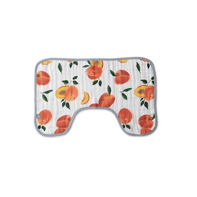 Red Rover - Cotton Muslin Burp Cloth - Peachy