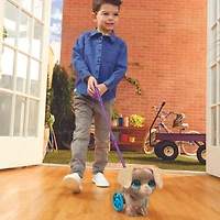 furReal Walkalots Tracks My Wheely Pup Plush Interactive Pet, Walking Dog Toy, Interactive Toys