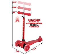 Trottinette Rugged Racer Mini Deluxe à 3 roues - Rouge