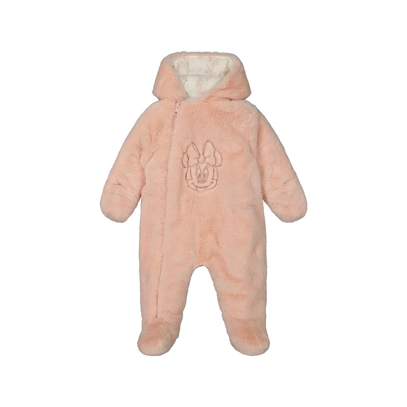 Minnie Pram Fausse Fourrure Rose