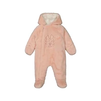 Minnie Pram Fausse Fourrure Rose