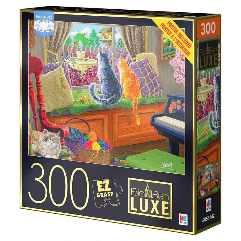 Puzzle Big Ben Luxe de 300 pièces, Point de vue du chaton
