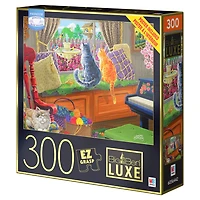 Puzzle Big Ben Luxe de 300 pièces, Point de vue du chaton