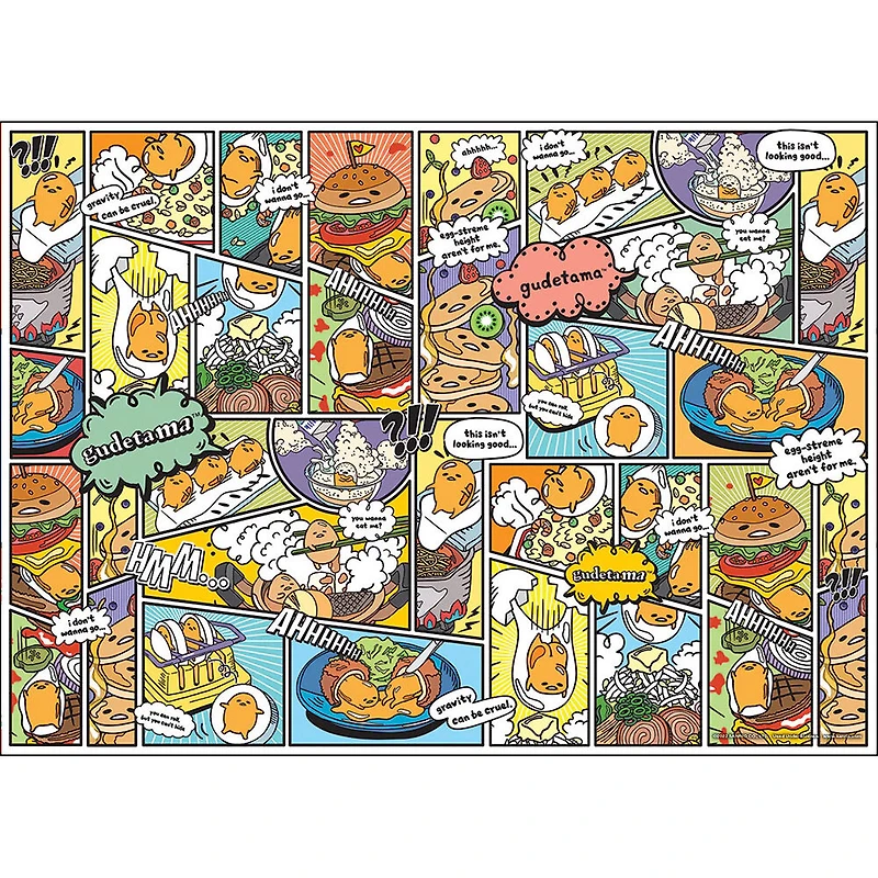 USAopoly Gudetama "Amazing Egg-Ventures" 1000 Piece Puzzle - English Edition