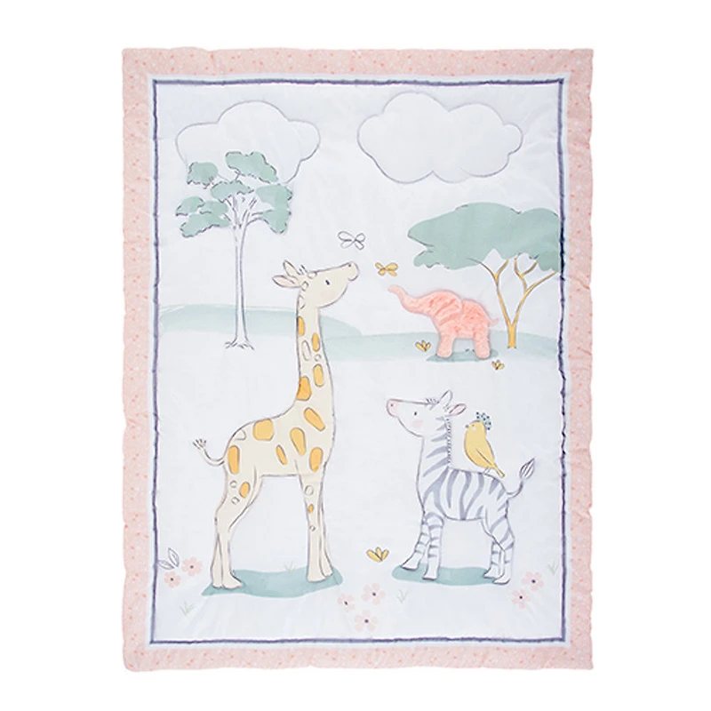 Sammy & Lou 4 Piece Crib Bedding Set - Sweet Safari