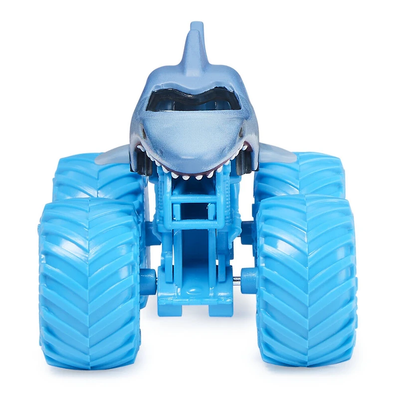 Monster Jam, Monster truck Megalodon officiel, véhicule en métal moulé, échelle 1:64