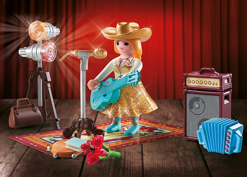 Playmobil - Set cadeau Chanteuse de country