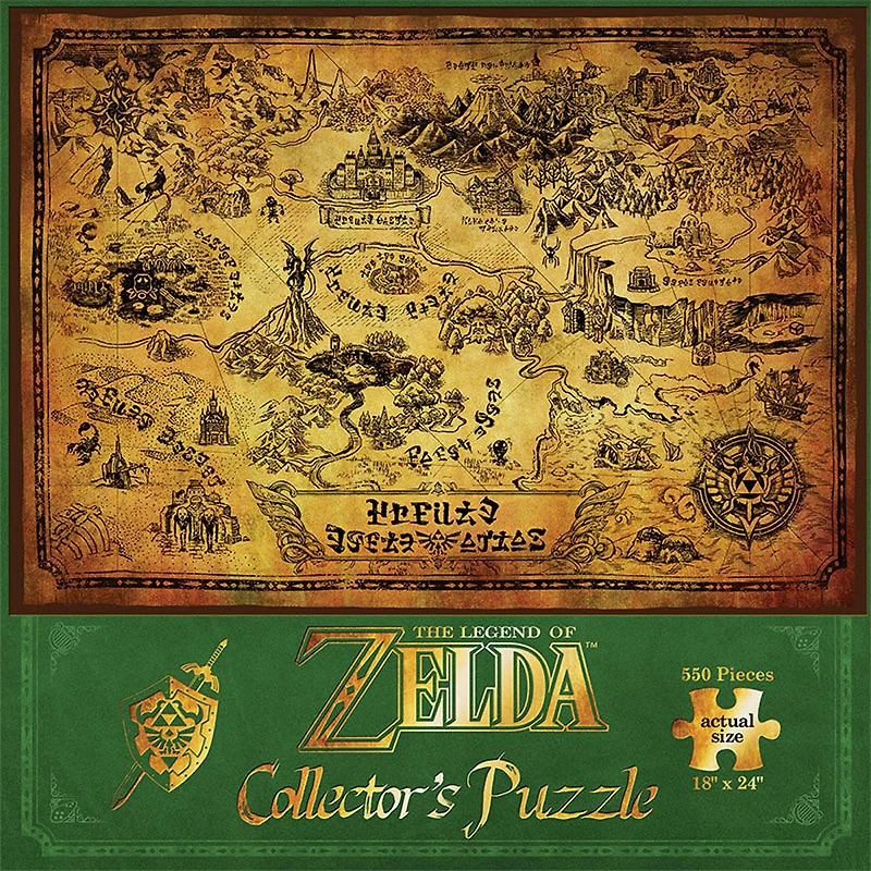 The Legend of Zelda "Hyrule Map" Casse-Tête De Collection De 550 Pièces