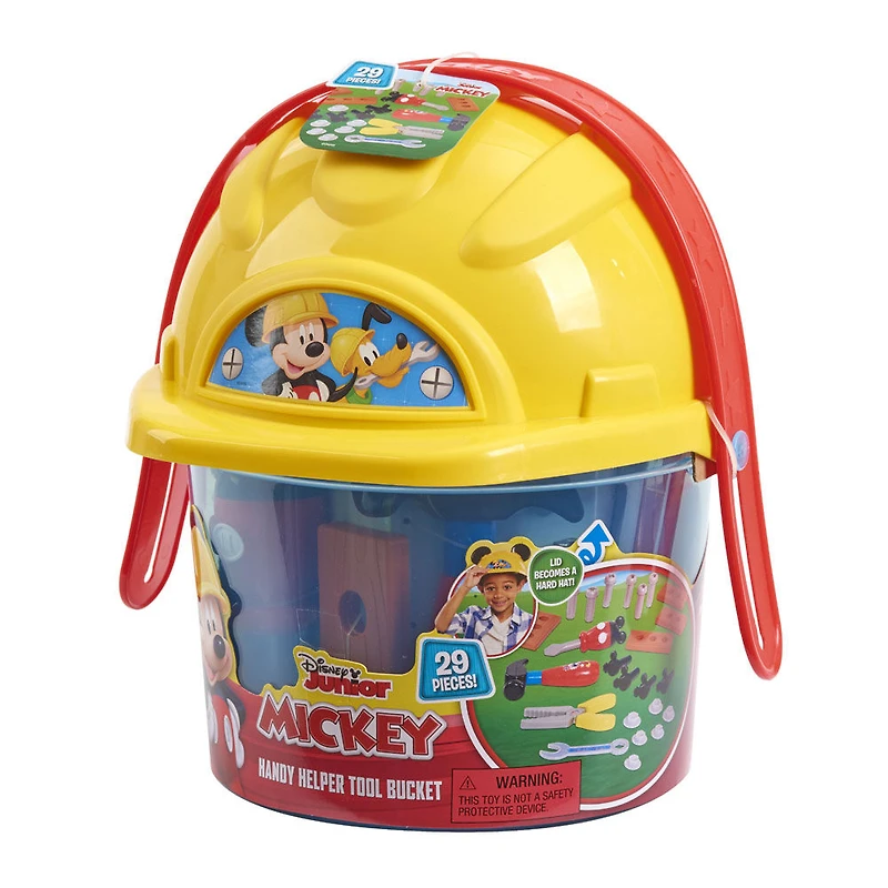Disney Junior Mickey Mouse Handy Helper Tool Bucket, 25-pieces