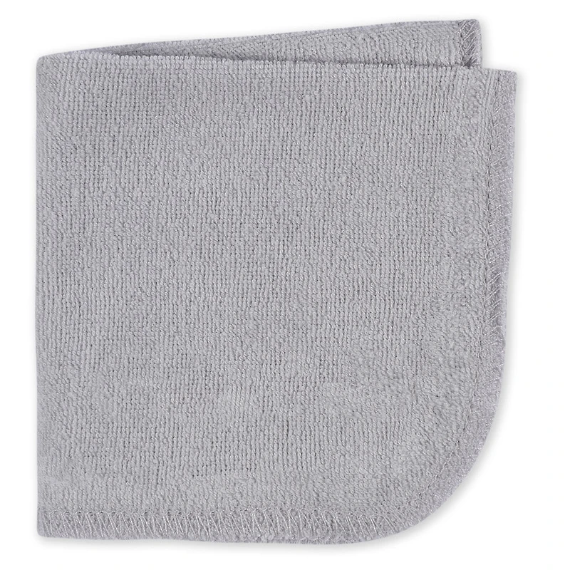 Koala Baby - Grey Knit Washcloth - 8 Pack
