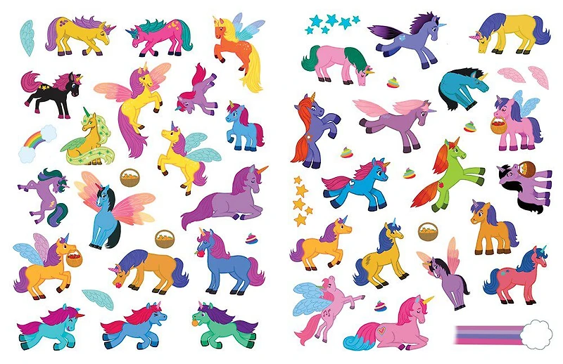 Jumbo Stickers For Lil Hands Unicorns - English Edition