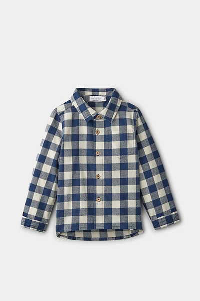 Chemise Flanelle Gris RISE Little Earthling