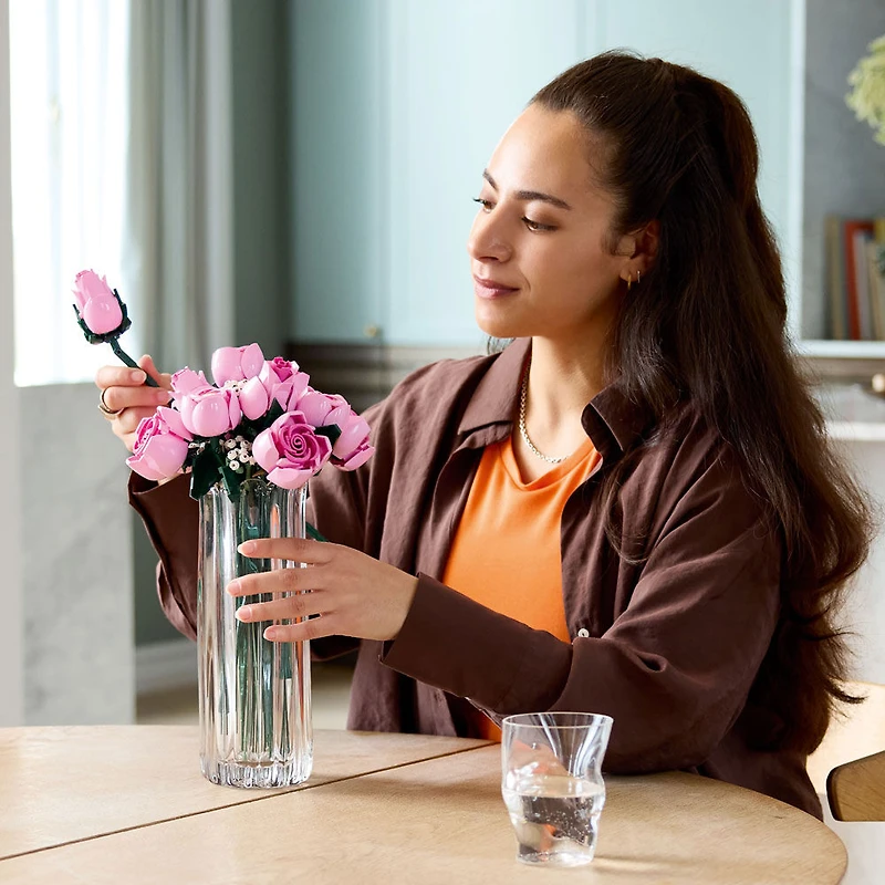 LEGO Botanicals Le Bouquet de Roses Roses, Ensemble de Construction pour Adultes 10374