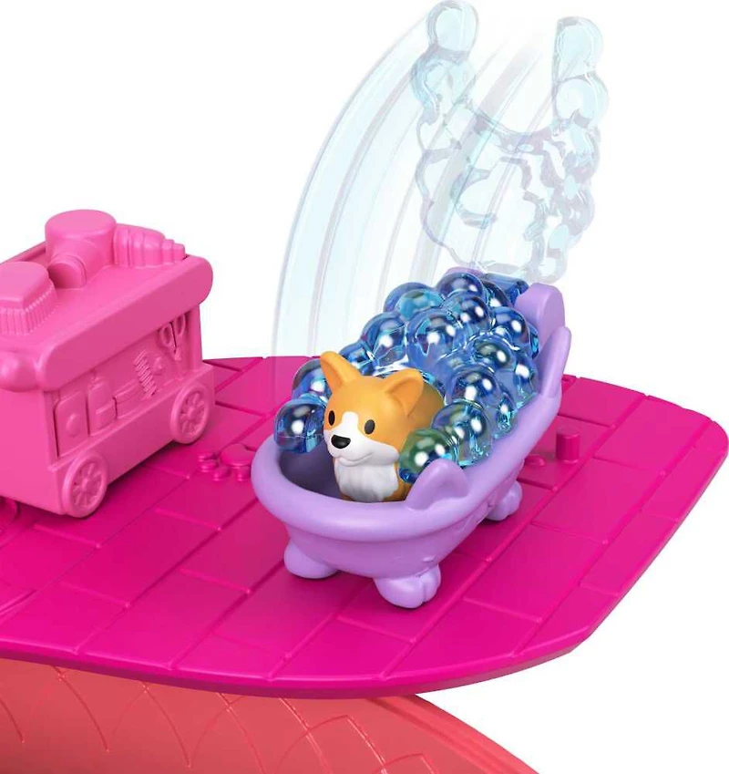 Polly Pocket - Avec Shani - Sac à main Chat à câliner, 2 micro-poupées