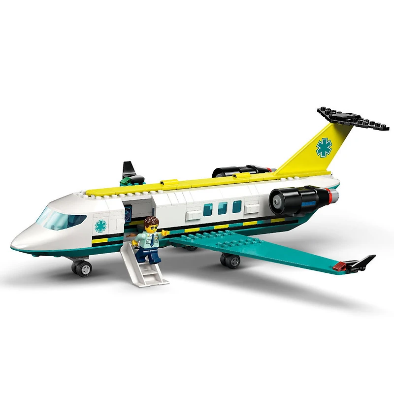 LEGO City Emergency Air Ambulance Airplane Building Toy for Kids, Boys & Girls Ages 6+ - 60465