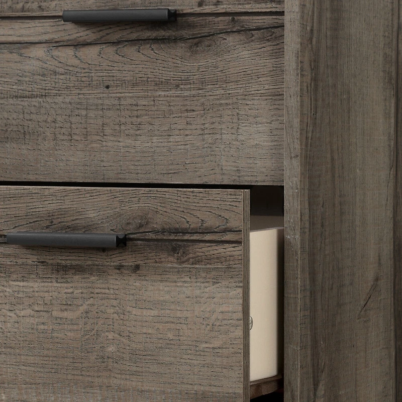 Fynn Table de chevet 2 tiroirs Chêne d'automne