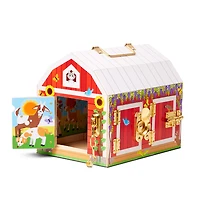 Melissa & Doug Latches Wooden Activity Barn