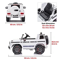 Voltz Toys Mercedes-Benz AMG G63 avec télécommande, blanc