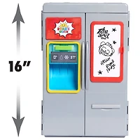 Frigo Surprise de Ryan Chef de Ryan's World, Sons et Lumières, Tableau Effaçable à Sec et Aliments pour Jouer, Paquets Surprises de Figurines, Boue, et Bien d'Autres !